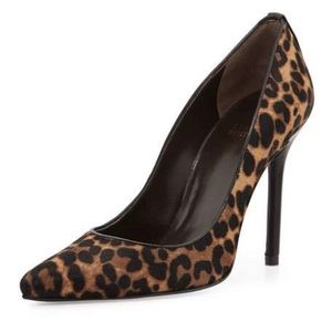 Stuart Weitzman Calf Hair Leopard Pumps Heels 7.5